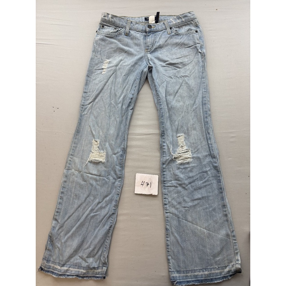 Truck Jeans Women 3 Distressed Light Wash Flared Bootcut Denim Jeans Vintage Y2K